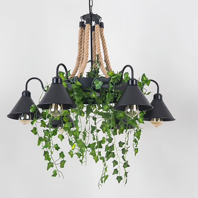Nest Retro LED Chandelier Metal Restaurant Bar Living Room