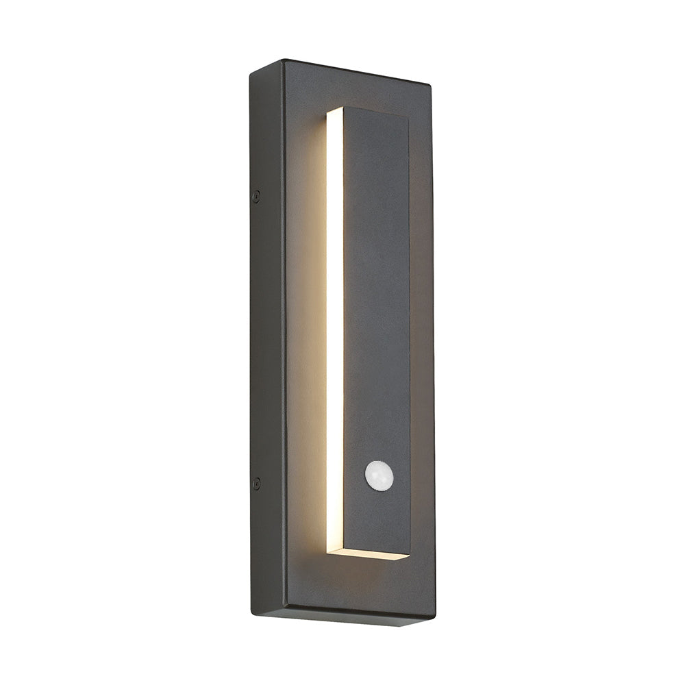 Arisha Modern Square Ring Outdoor Wall Lamp, Dark/Gray Bronze - Letslighting