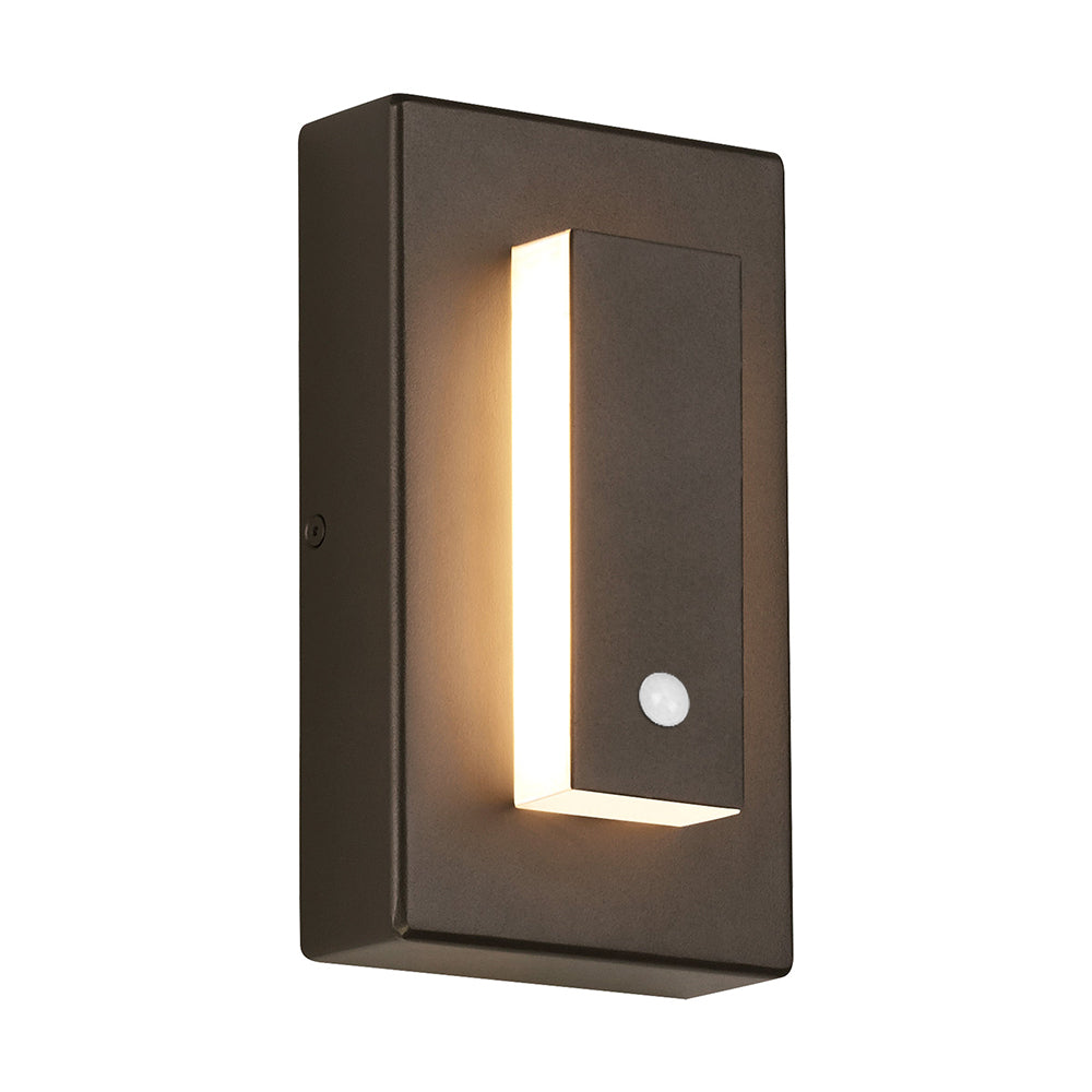 Arisha Modern Square Ring Outdoor Wall Lamp, Dark/Gray Bronze - Letslighting