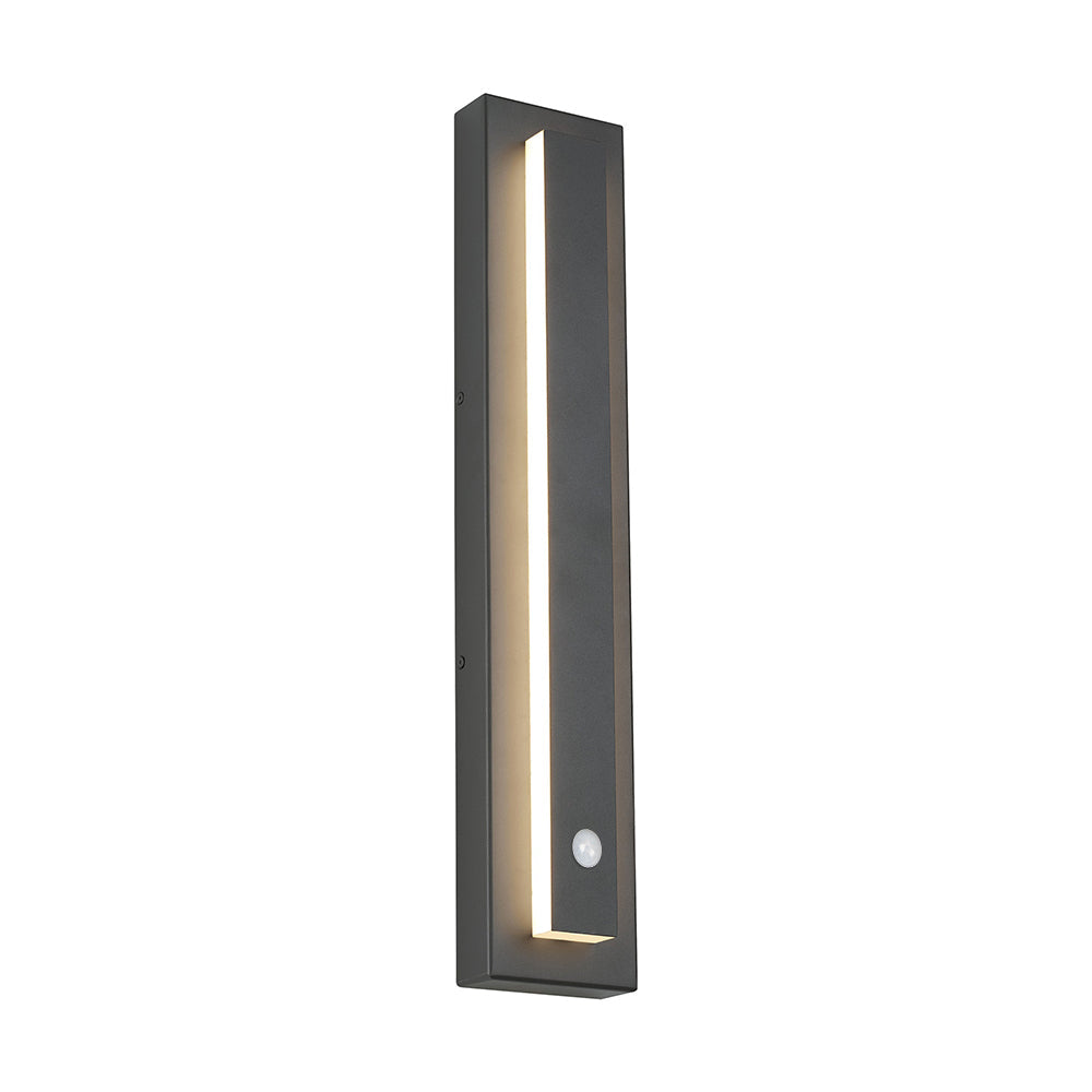 Arisha Modern Square Ring Outdoor Wall Lamp, Dark/Gray Bronze - Letslighting