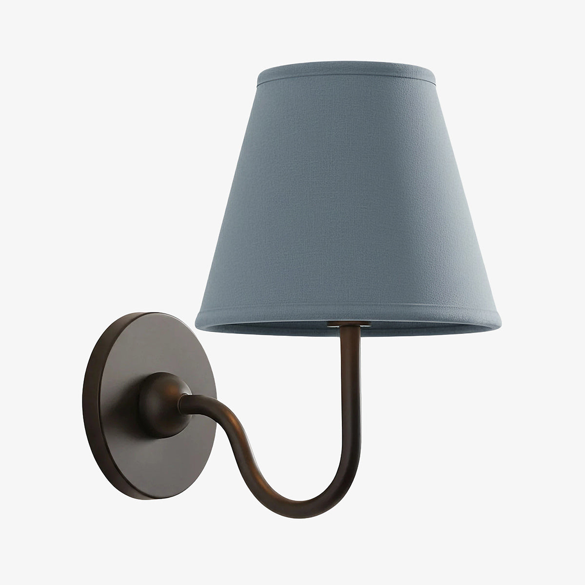 Grace Brass Linen Wall Lamp