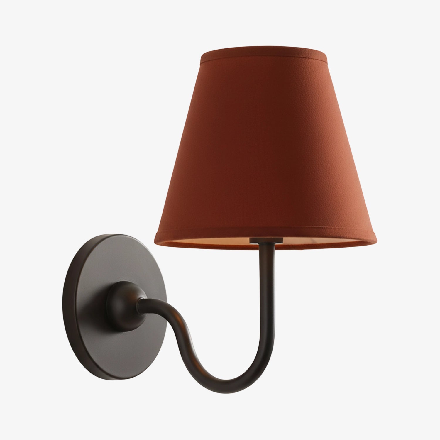 Grace Brass Linen Wall Lamp