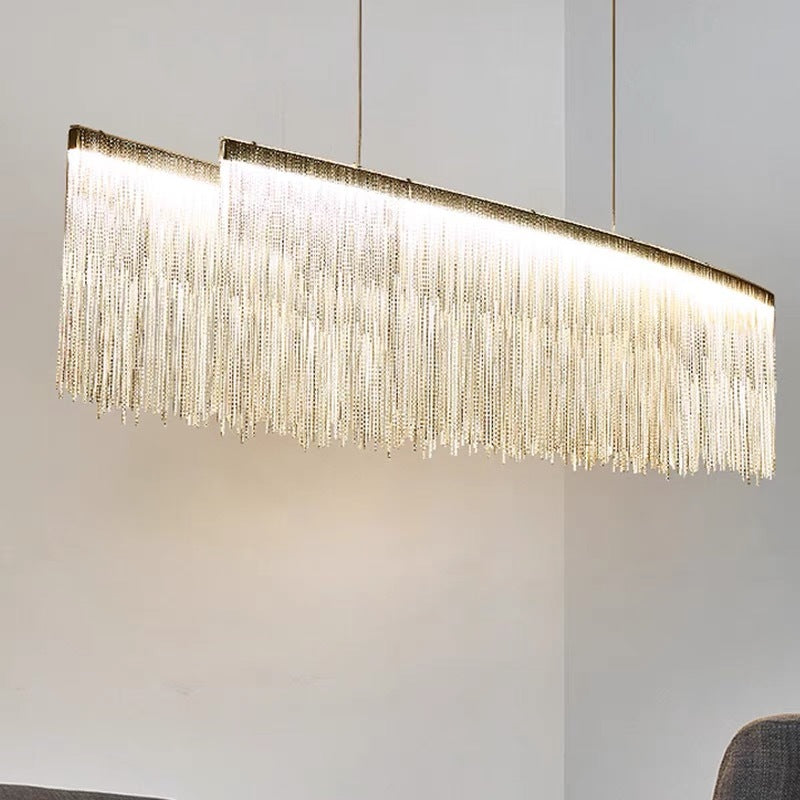 Marilyn Luxury Tassel Metal Acrylic Pendant Light