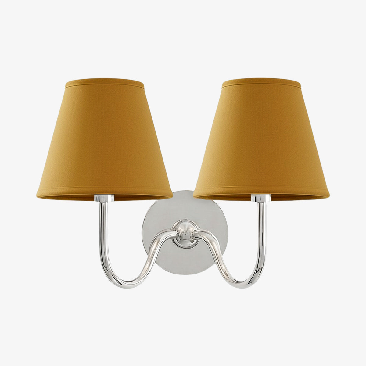 Grace Brass Linen Wall Lamp