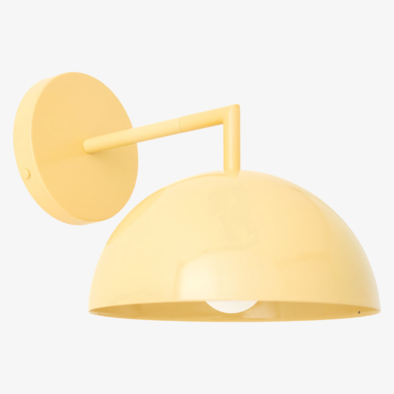 Chroma Minimalist Metal Dome Sconce