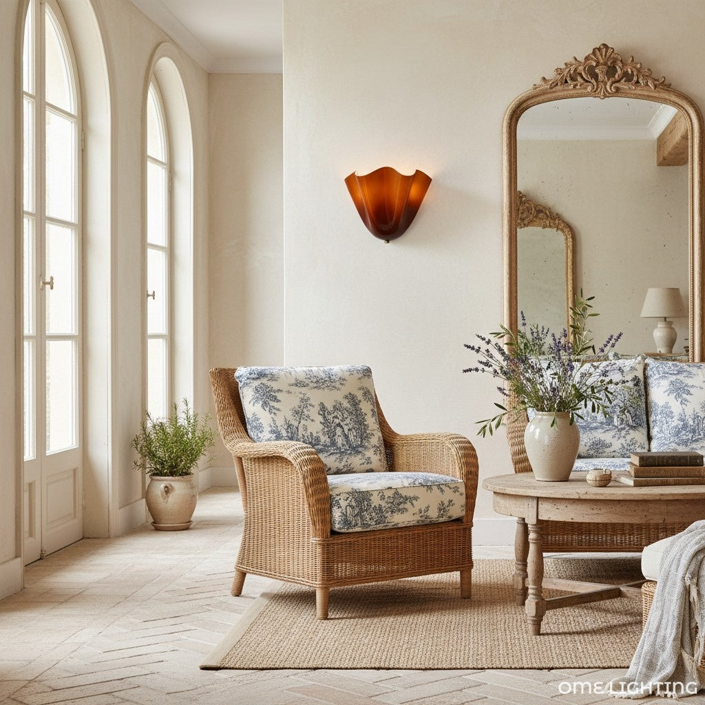Musa Wall Lamp Artistic Hand-Blown Glass Light Hallway