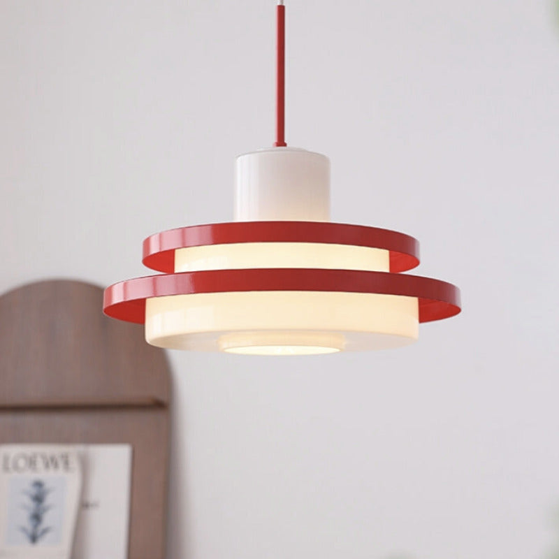 Valentina Middle Century Bauhaus Pendant Light Glass Dining Room Bedroom - Letslighting
