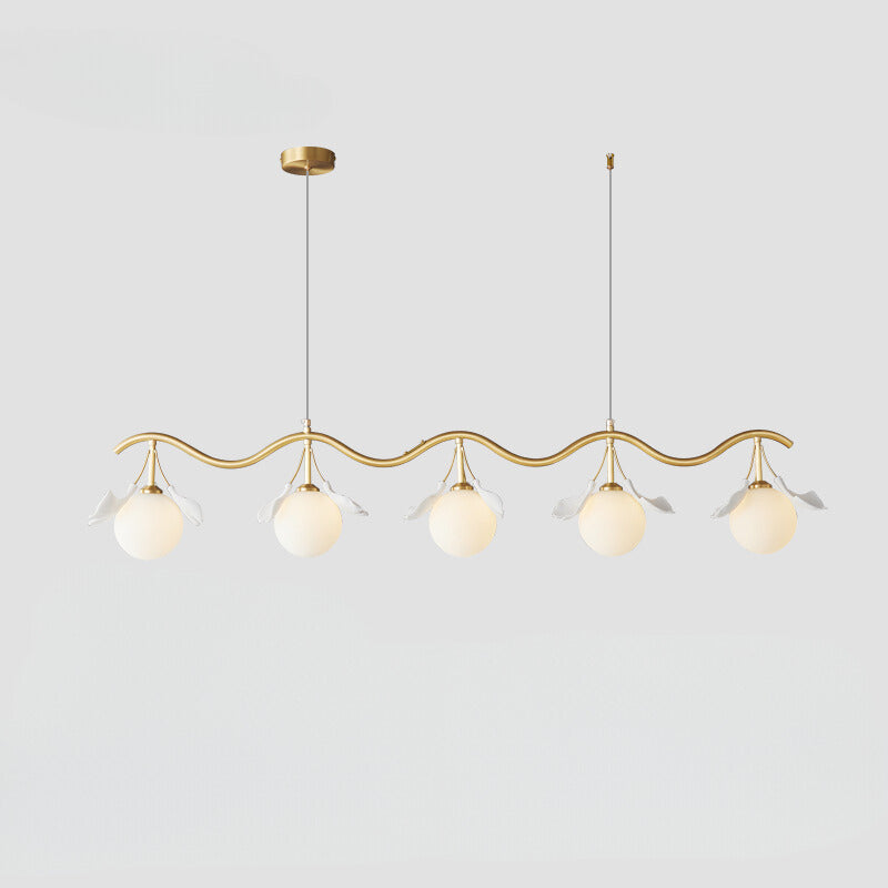 Olivia Luxury Minimalist Chandelier Creative Leaf Glass Living Room - Letslighting