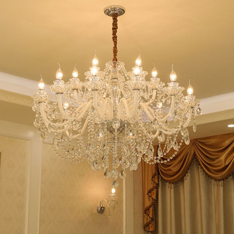 Silva French Crystal Chandelier Living Room Dining Room - Letslighting