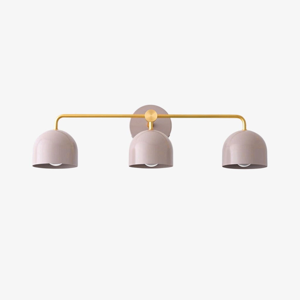 Chroma Brass White Wall Light Contemporary Living Room