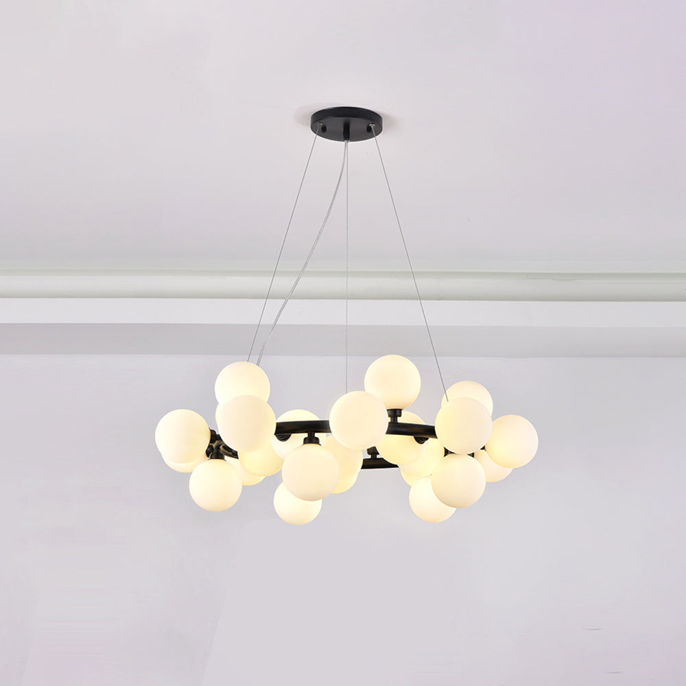 Valentina Chandelier Bubble, Magic Beans, Glass, Dining Room