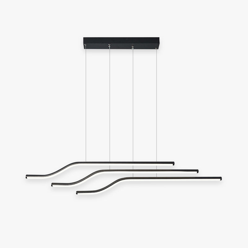 Arisha Minimalist Tri-Curved Pendant Light - Letslighting