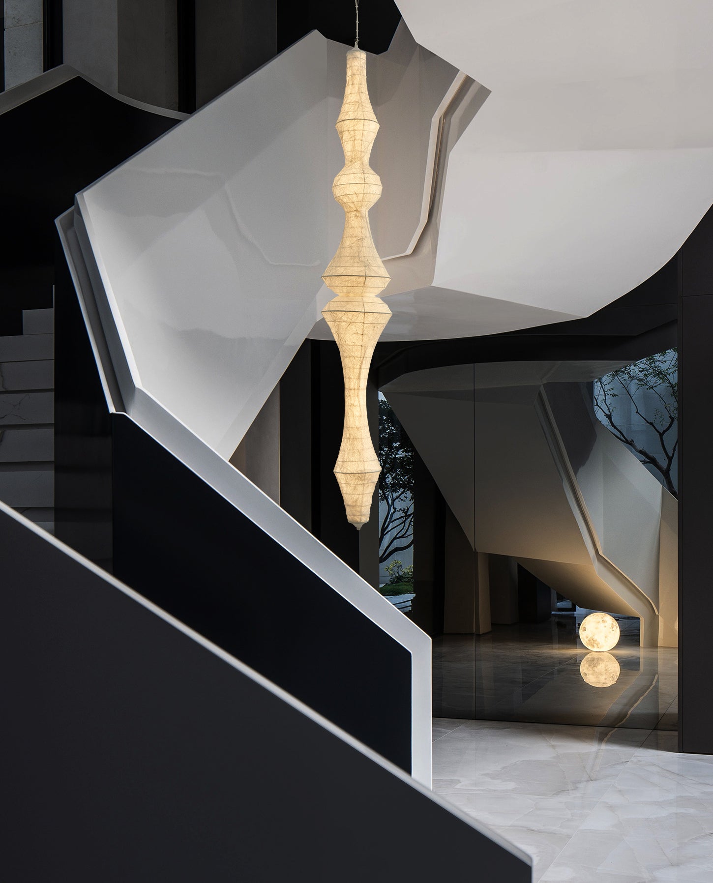 Zonoria Artisanal Silk Pendant Light - Letslighting