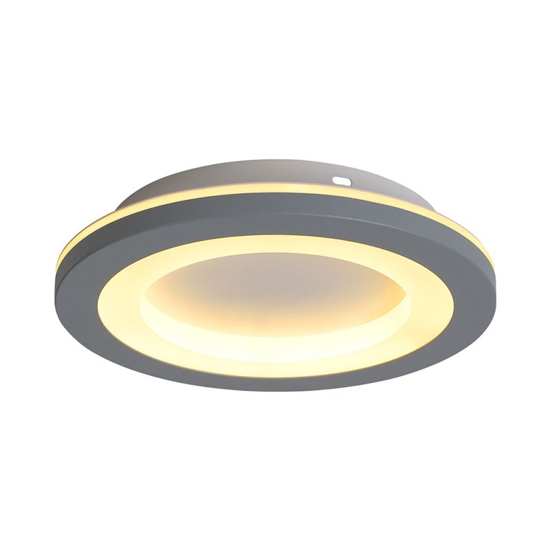 Arisha Modern Flower Metal Flush Mount Ceiling Light Gray
