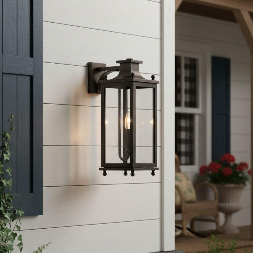 Guard Wall Lamp Brass Glass Outdoor