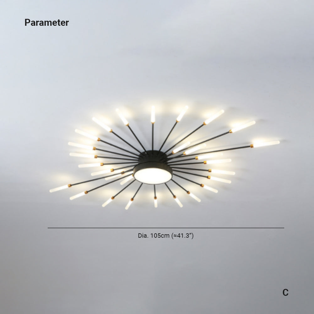 Arisha Modern Home Decoration Fireworks LED Ceiling Light - Letslighting