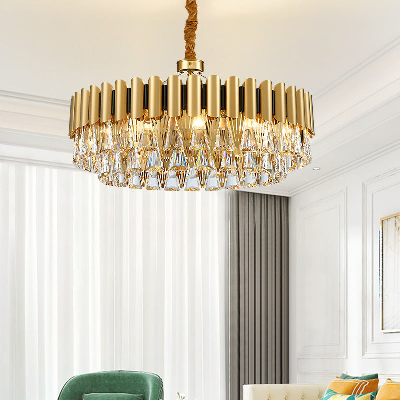 Kristy Postmodern Nordic Round Crystal Chandelier - Letslighting