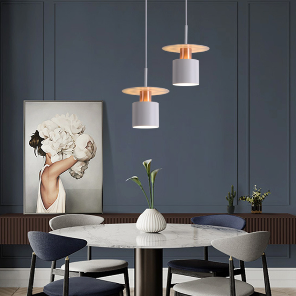 Valentina Industrial LED Pendant Light Metal Bedroom/Dining Room - Letslighting