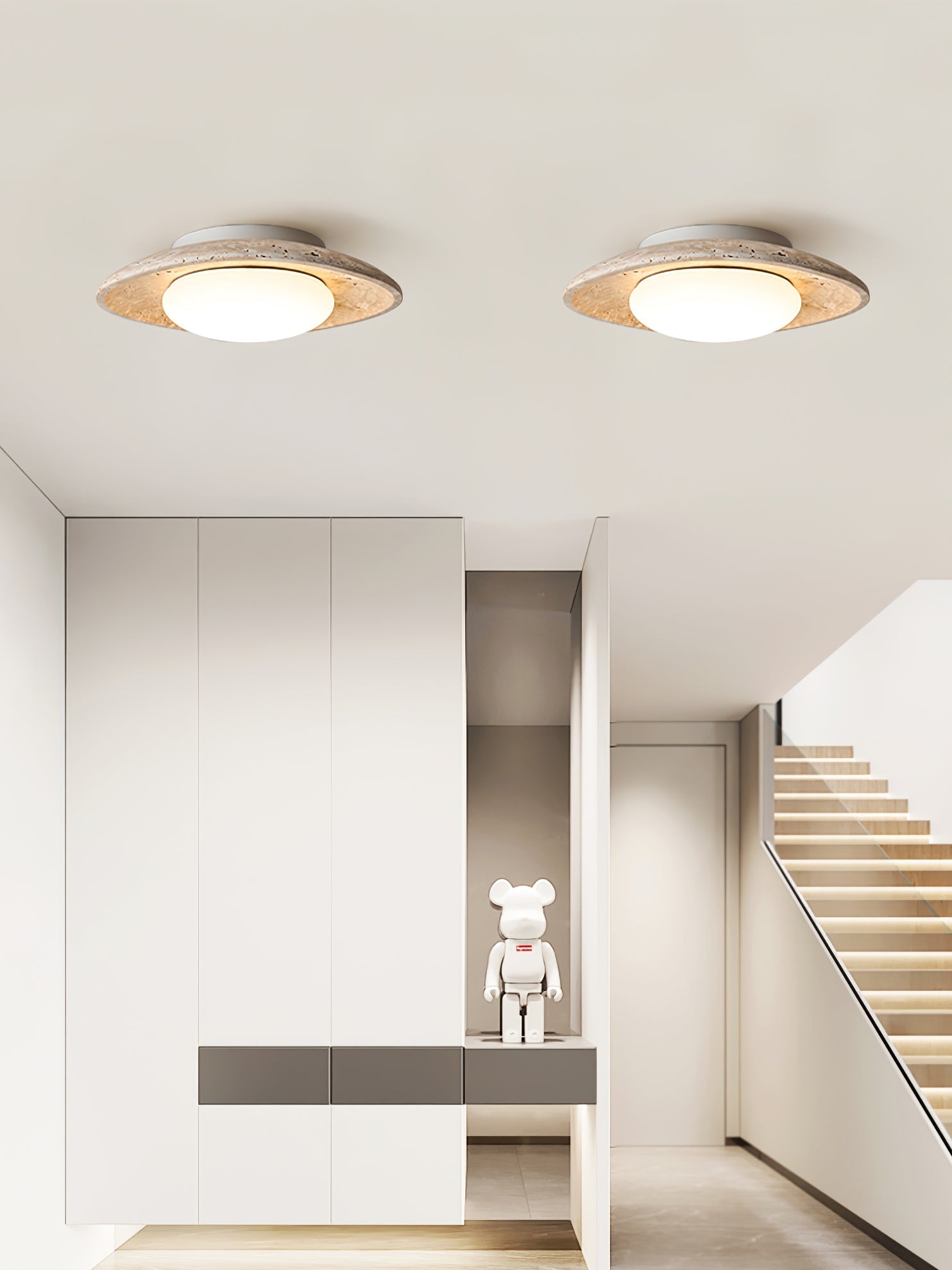 Lena Travertine Ceiling Light - Letslighting
