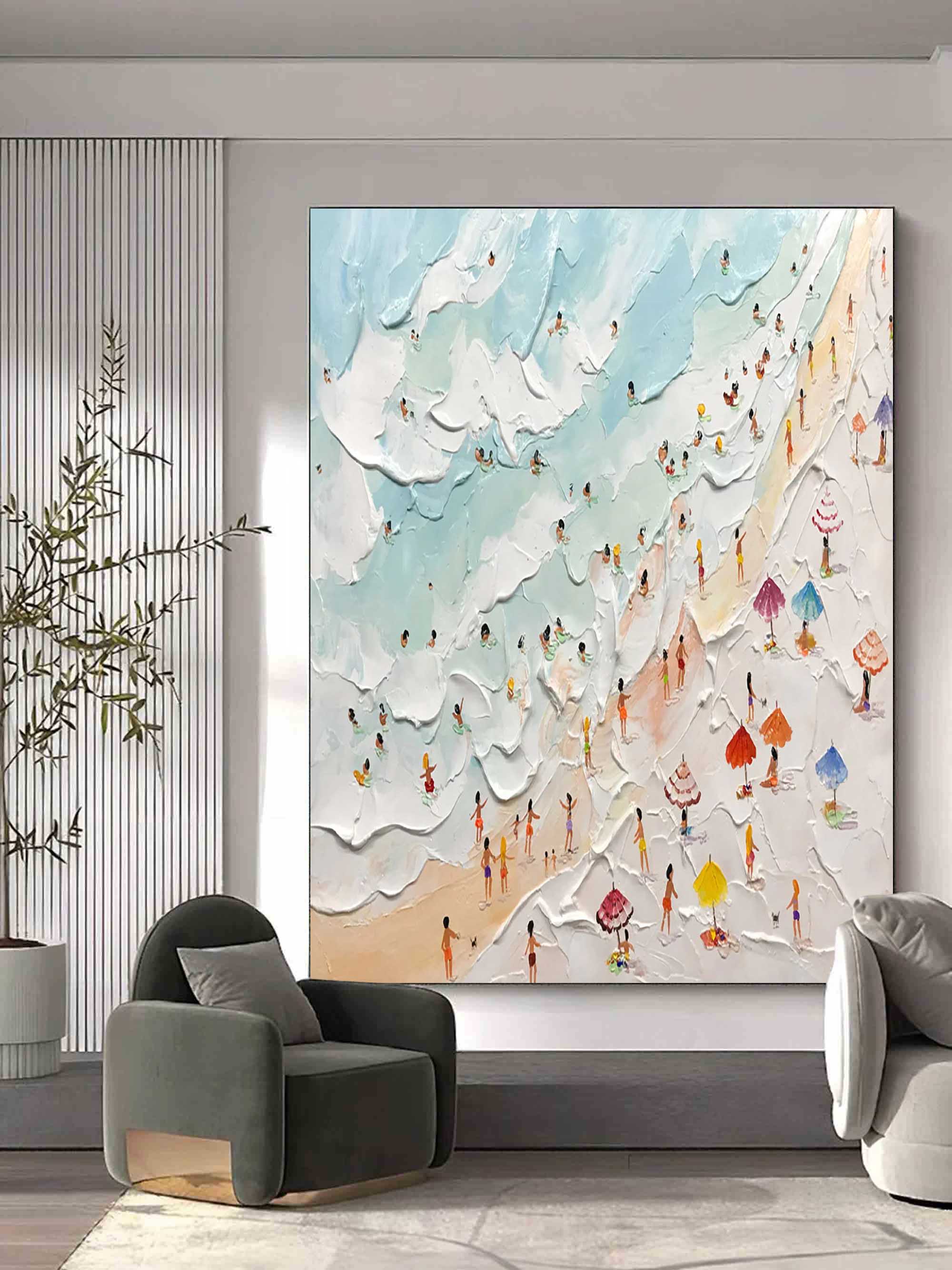 Plaster Art Texture Painting #SG212 - Letslighting