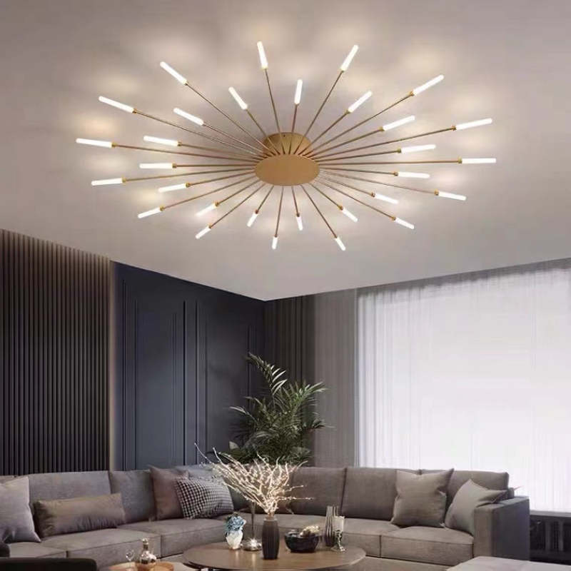 Arisha Fireworks Flush-Mount Ceiling Light Living Room - Letslighting