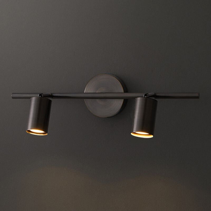Arisha Modern Cylinder Rotatable Spotlight Wall Lamp Brass - Letslighting