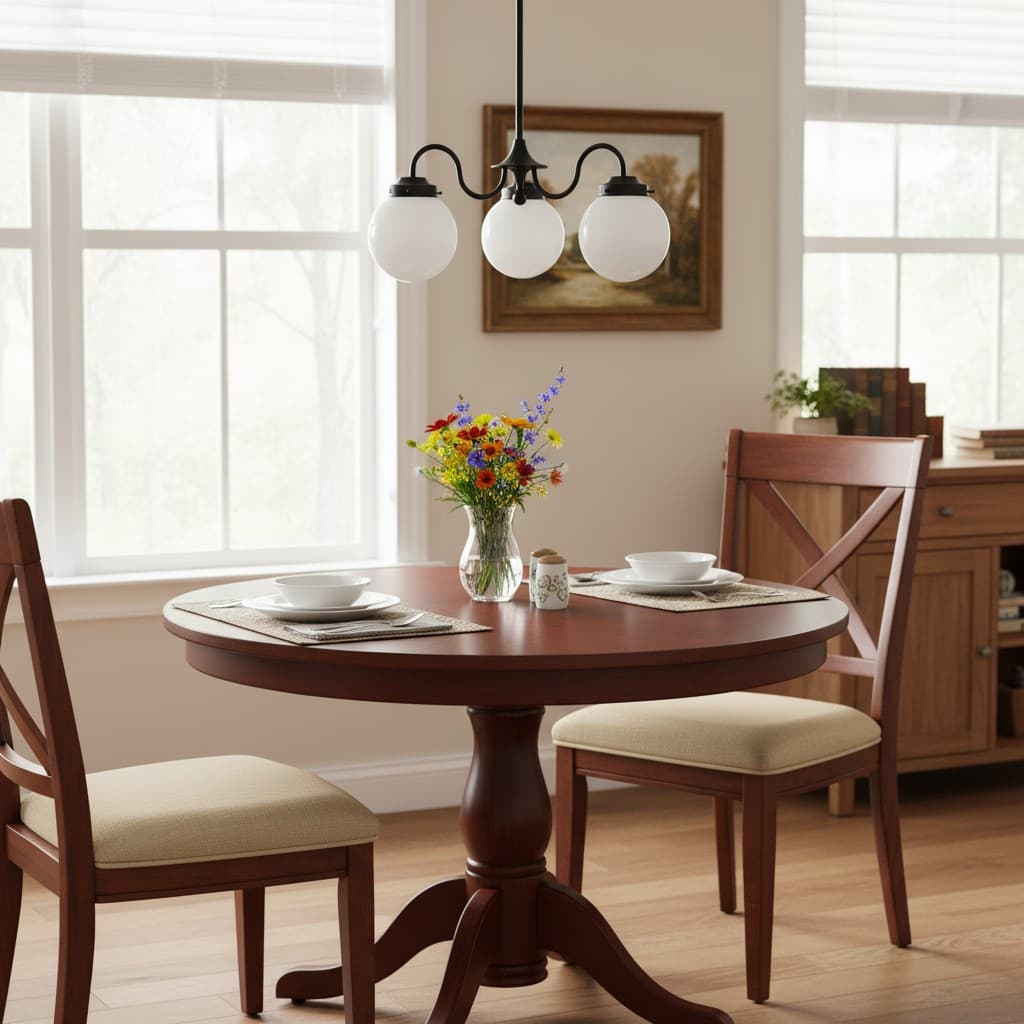 Pearl 3-Light Glass Chandelier