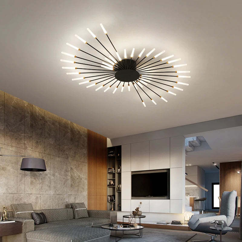 Arisha Fireworks Flush-Mount Ceiling Light Living Room - Letslighting