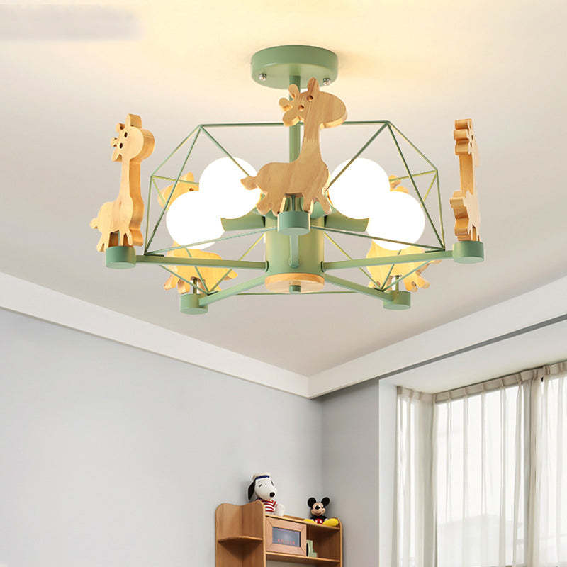 Arisha Giraffes LED Flush Mount Ceiling Light - Letslighting