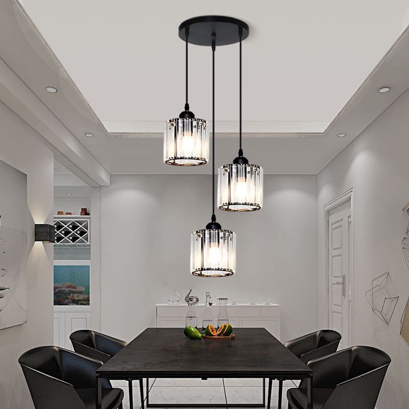 Arisha Modern Cluster Cylinder Glass Pendant Light