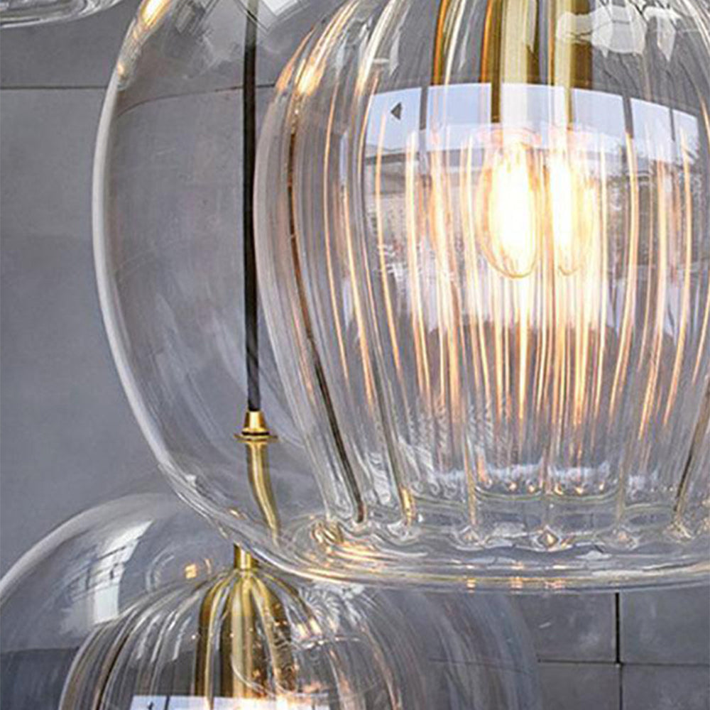 Valentina Nordic Glass Globe Pendant Light Bedroom - Letslighting