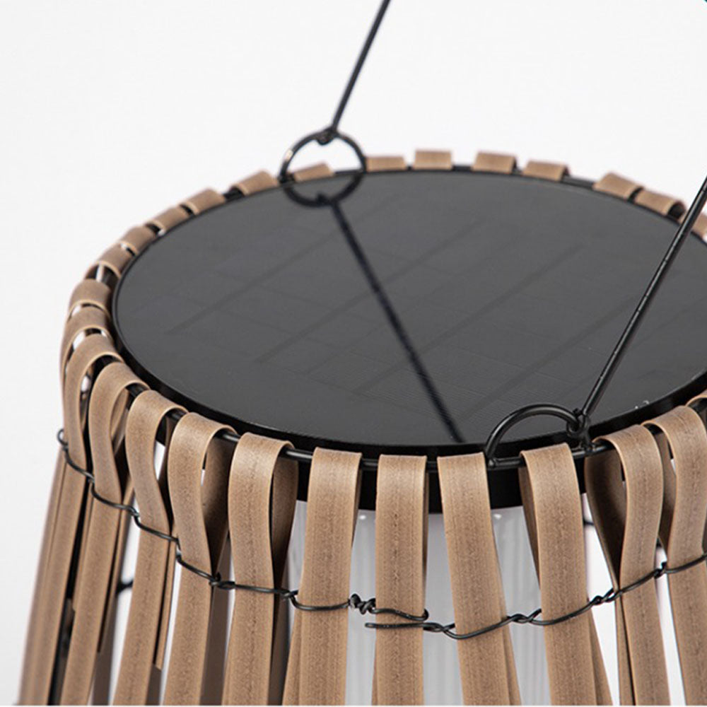 Ray Outdoor Floor Lamp Hardwired Solar Metal Cage