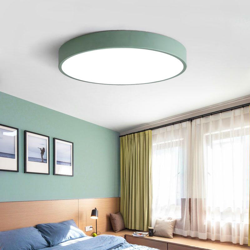 Valentina Ceiling Light Round Flush Mount Bedroom - Letslighting