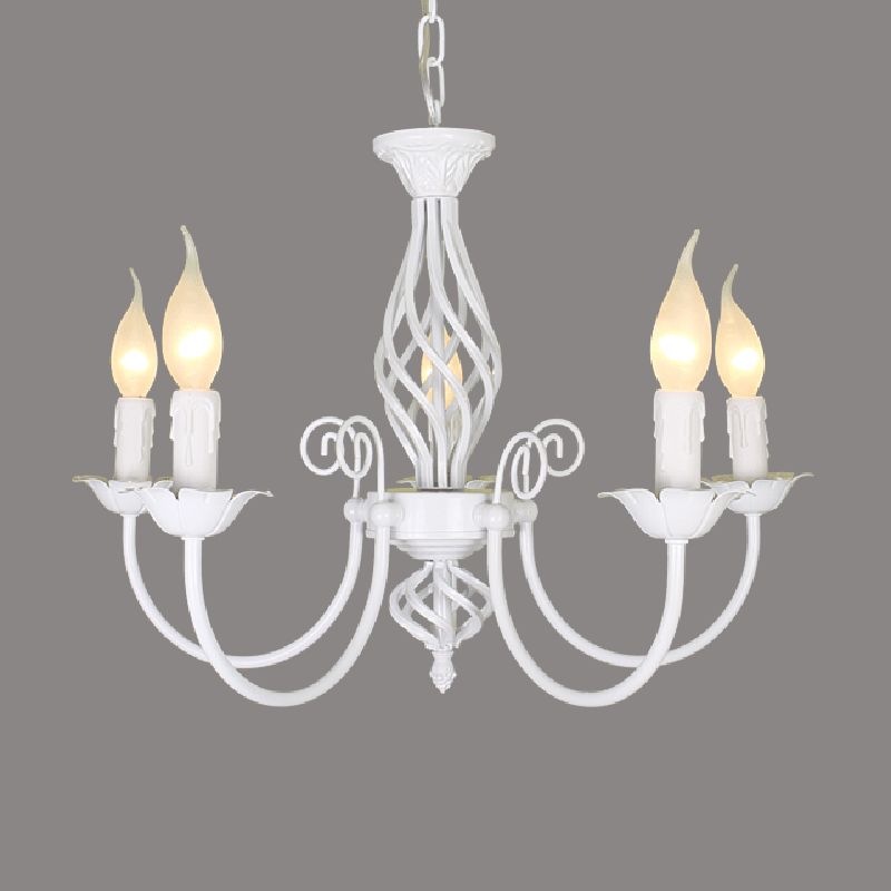 Silva Pendant Light Candle Retro Metal Glass Restaurant
