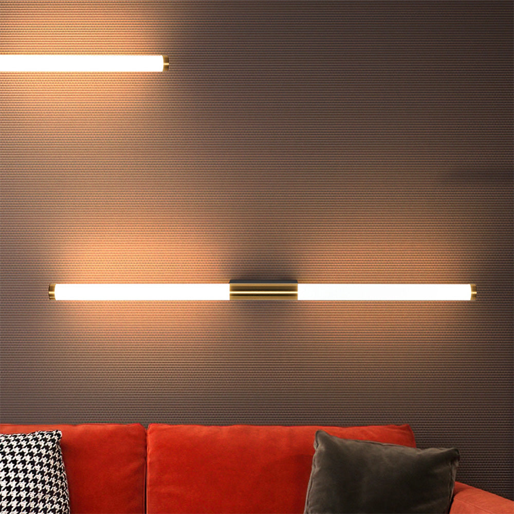 Leigh Modern Linear Copper Mirror Front Wall Lamp