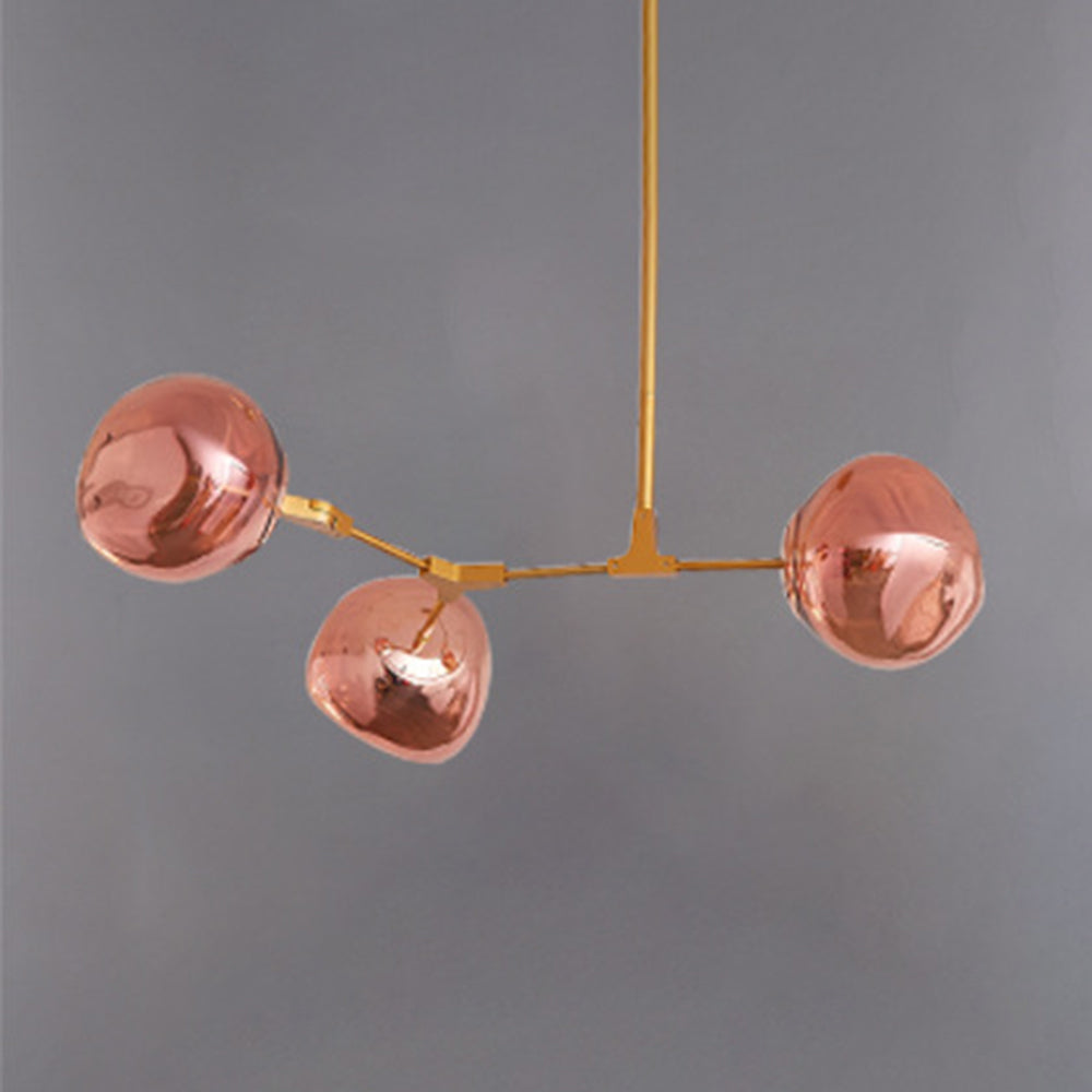Valentina Modern Globe Lava 3 Pendant Light Fixture 3/6/8 Head