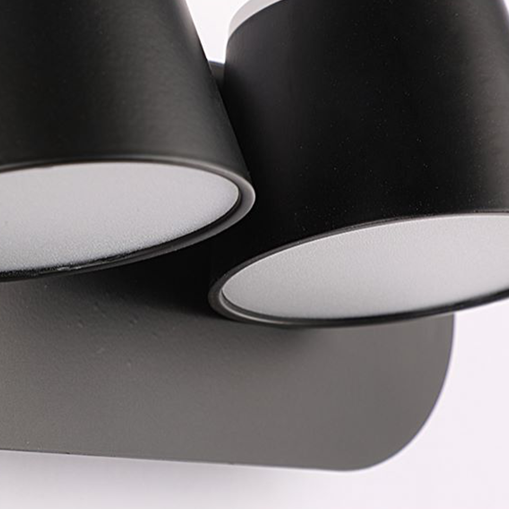 Arisha Modern Cylindrical Metal Mirror Front Wall Lamp