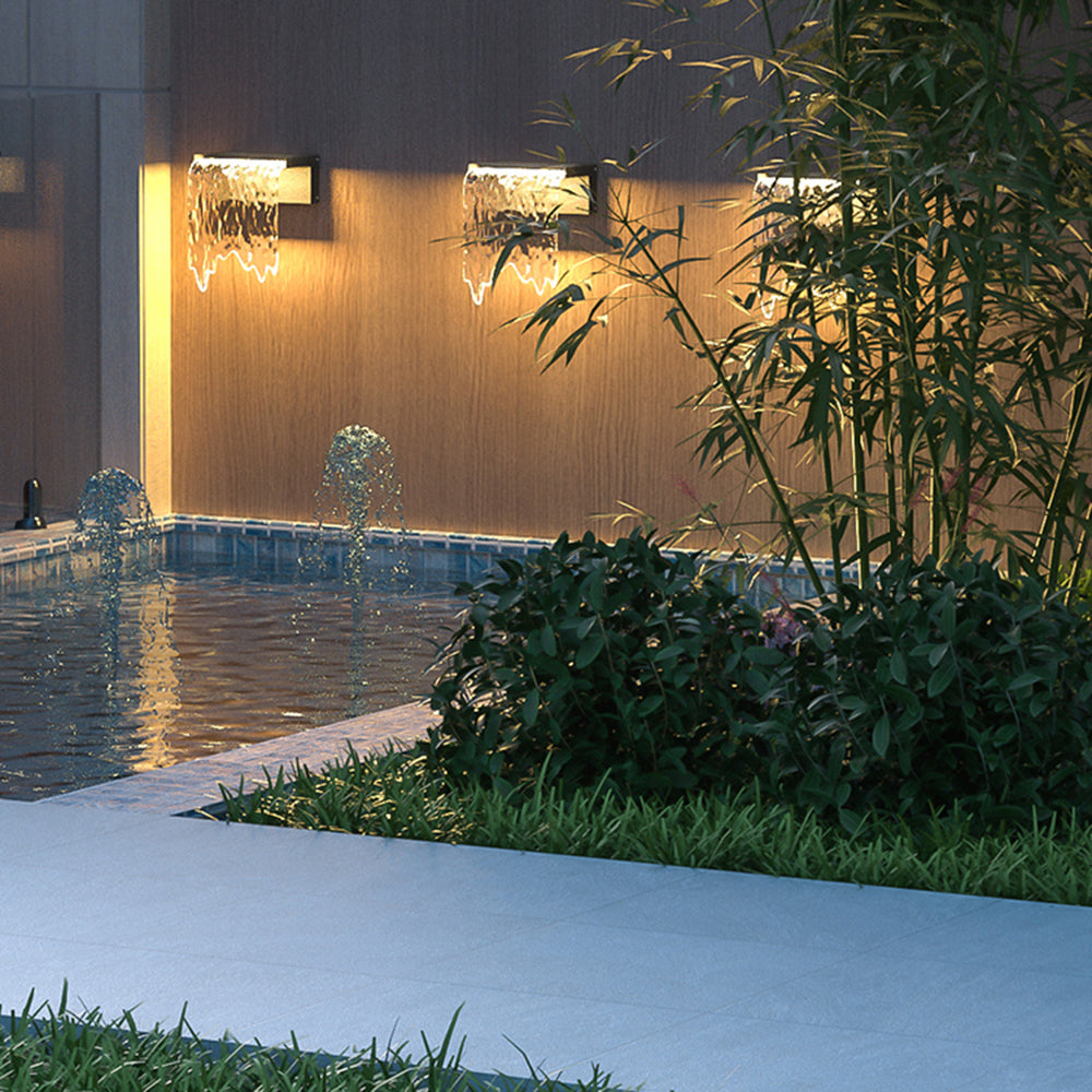 Arisha Modern Minimalist Acrylic Solar Waterproof Outdoor Wall Lamp - Letslighting