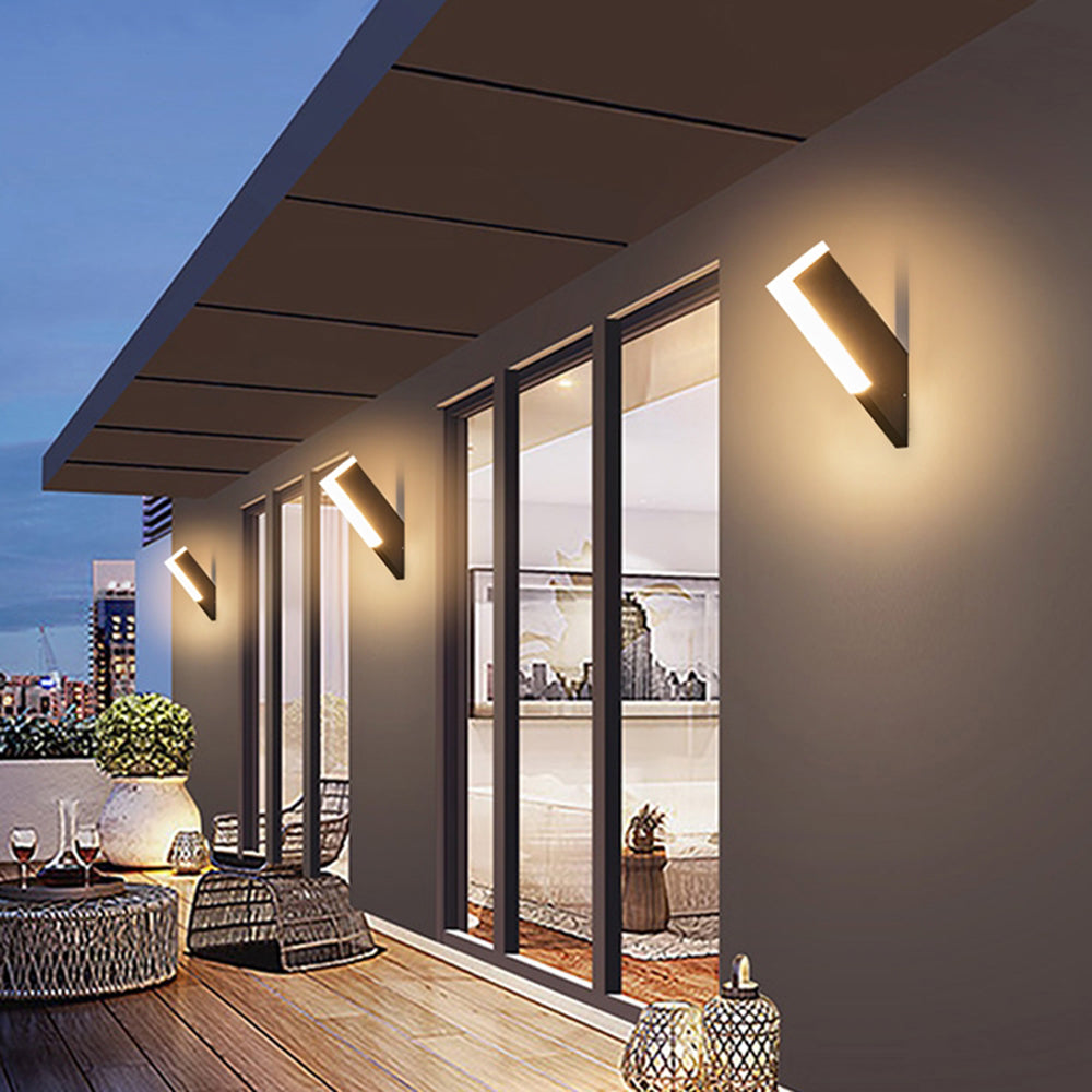 Ray Modern Geometric Acrylic Outdoor Wall Lamp