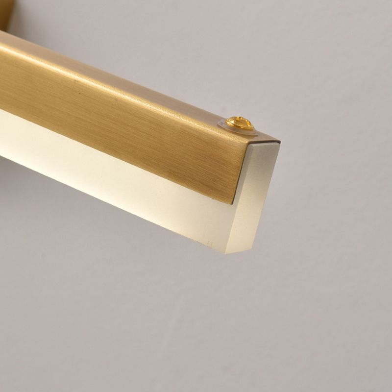 Arisha Linear Arc Light Poles Metal Vanity Wall Lamp