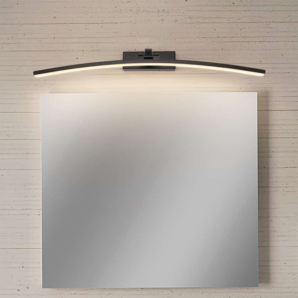 Arisha Modern Curved Mirror Front Metal Wall Lamp