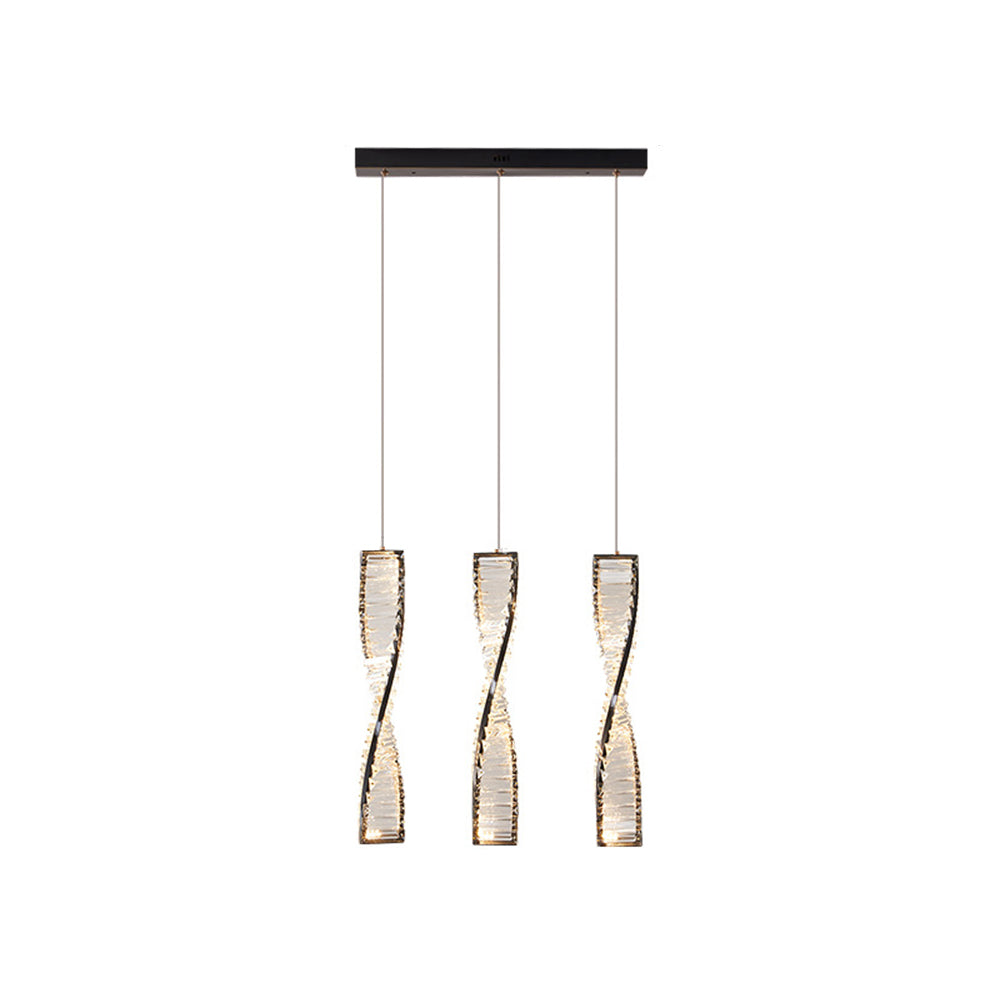 Kristy Modern Spiral Strip Pendant Light - Letslighting