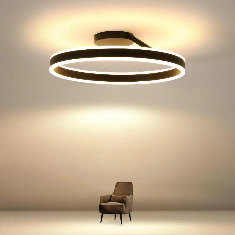 Arisha Modern Circle Flush Mount Ceiling Light Bedroom - Letslighting