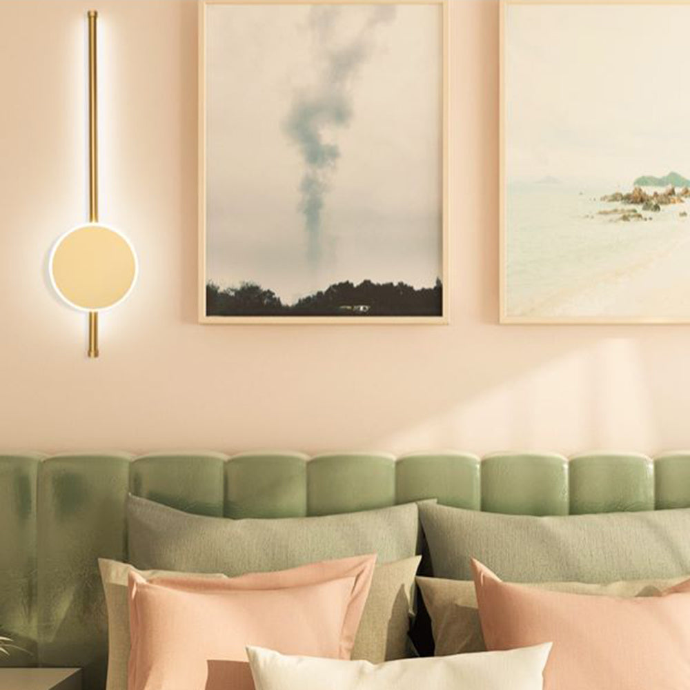 Arisha Modern Round Linear Metal Wall Lamp