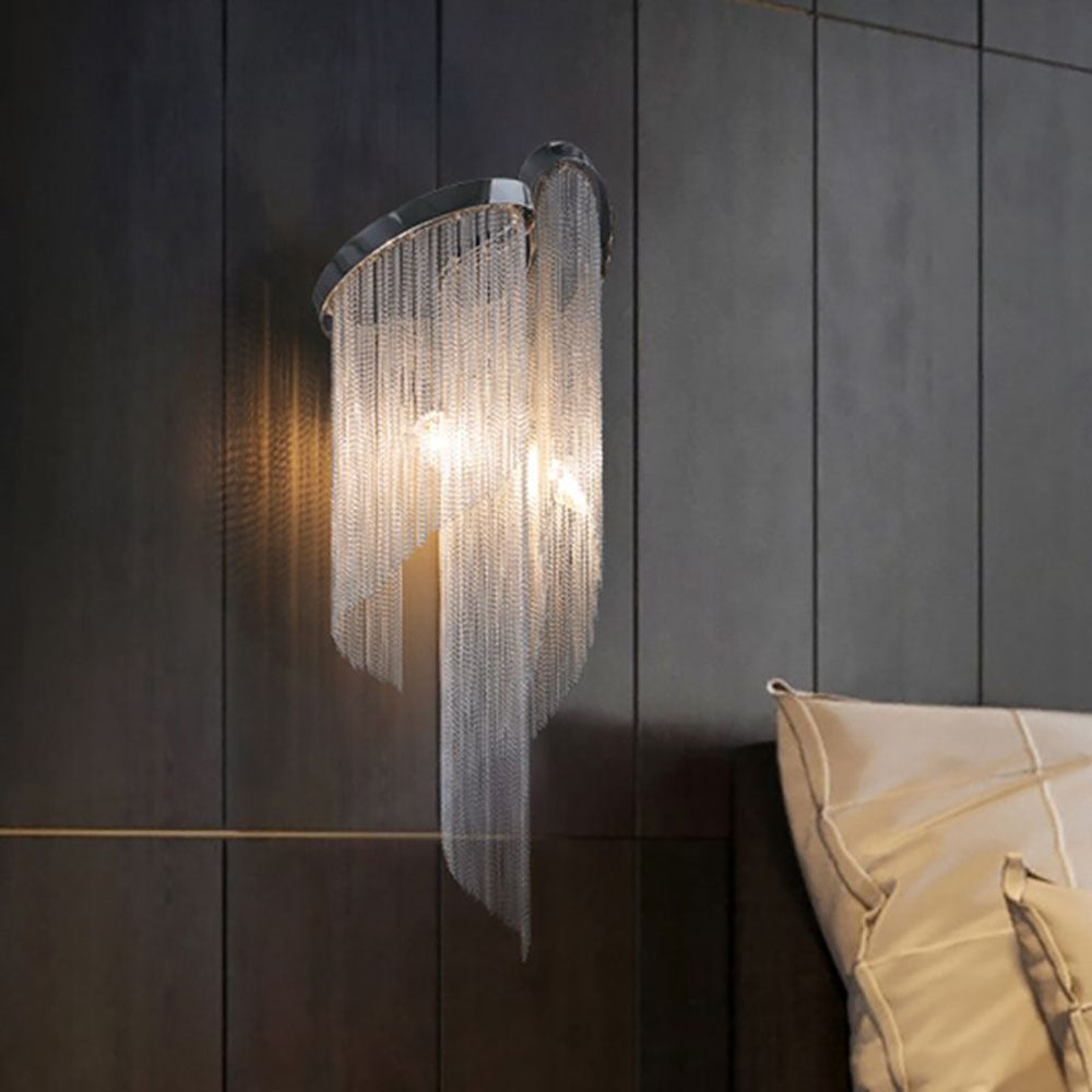 Arisha Wall Lamp Modern Art Deco Tassel Chain Bedroom