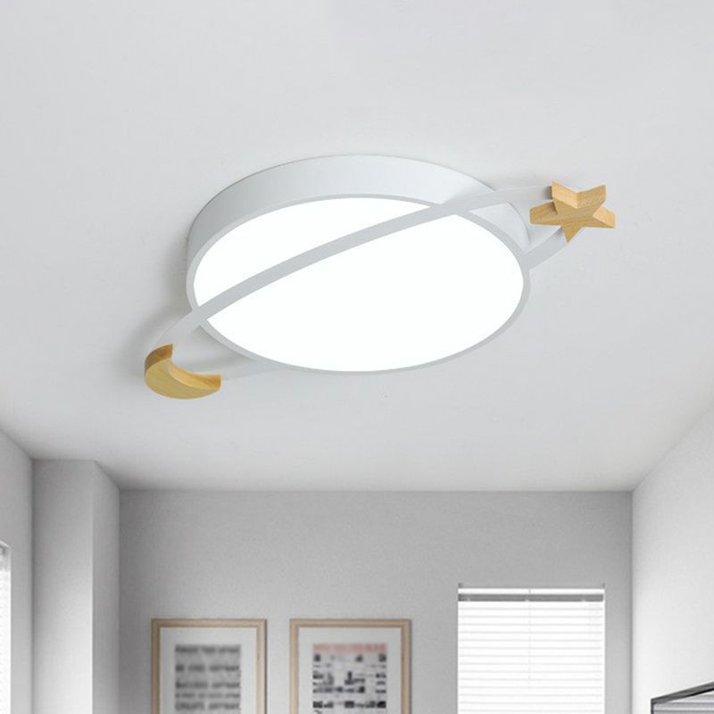 Valentina Modern Acrylic Round Flush Mount Ceiling Light