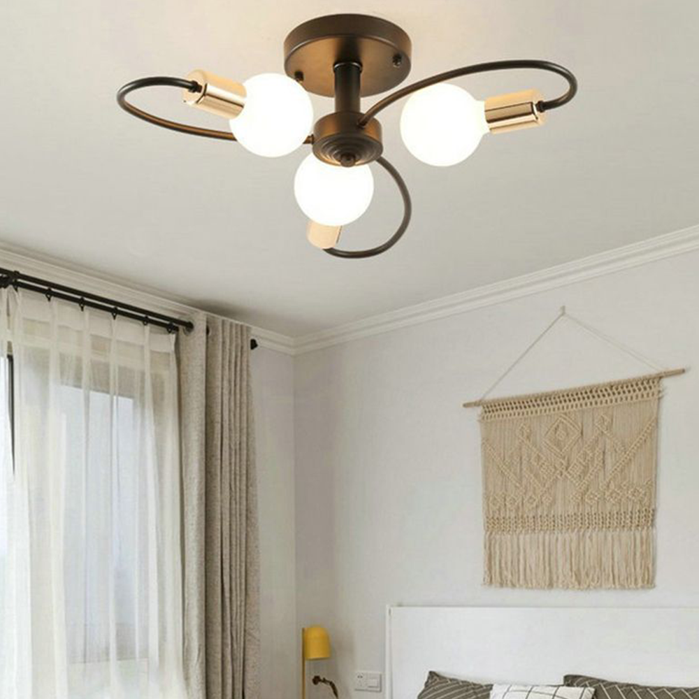 Valentina Modern Metal Flush Mount Ceiling Light