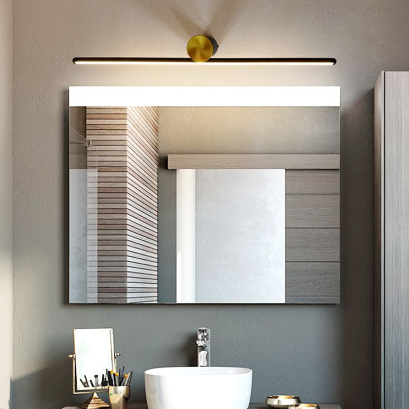 Arisha Modern Metal Linear Mirror Vanity Wall Lamp