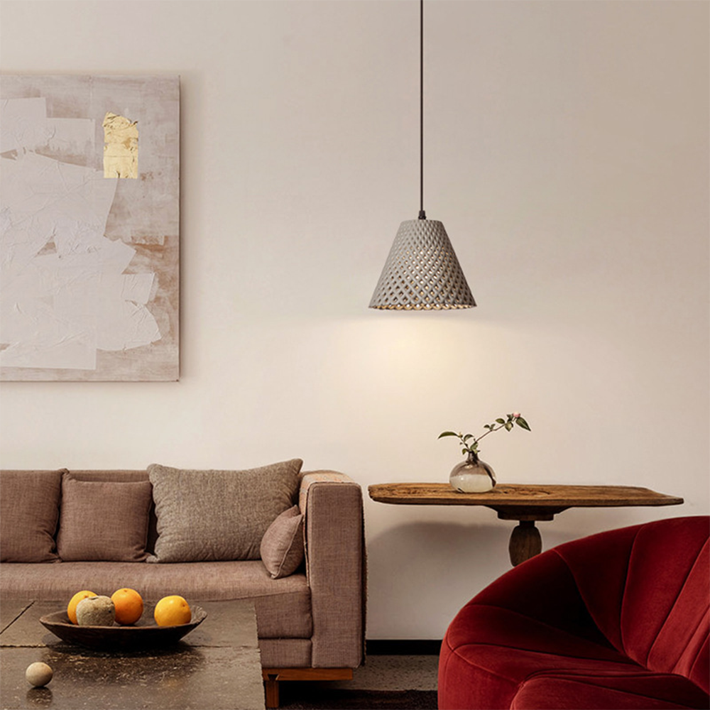 Valentina Modern Cone Woven Shape Pendant Light Bedroom Dining Room