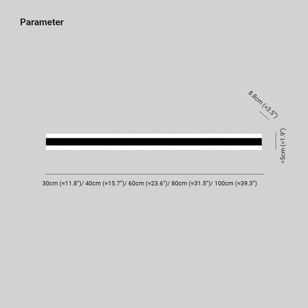 Arisha Minimalist Linear Metal/Acrylic Wall Lamp, Bathroom